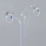 Moonstone Studs Silver Earring