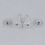 Moonstone Studs Silver Earring