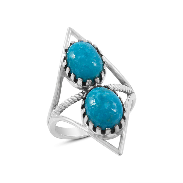 Mexican Turquoise Silver Ring