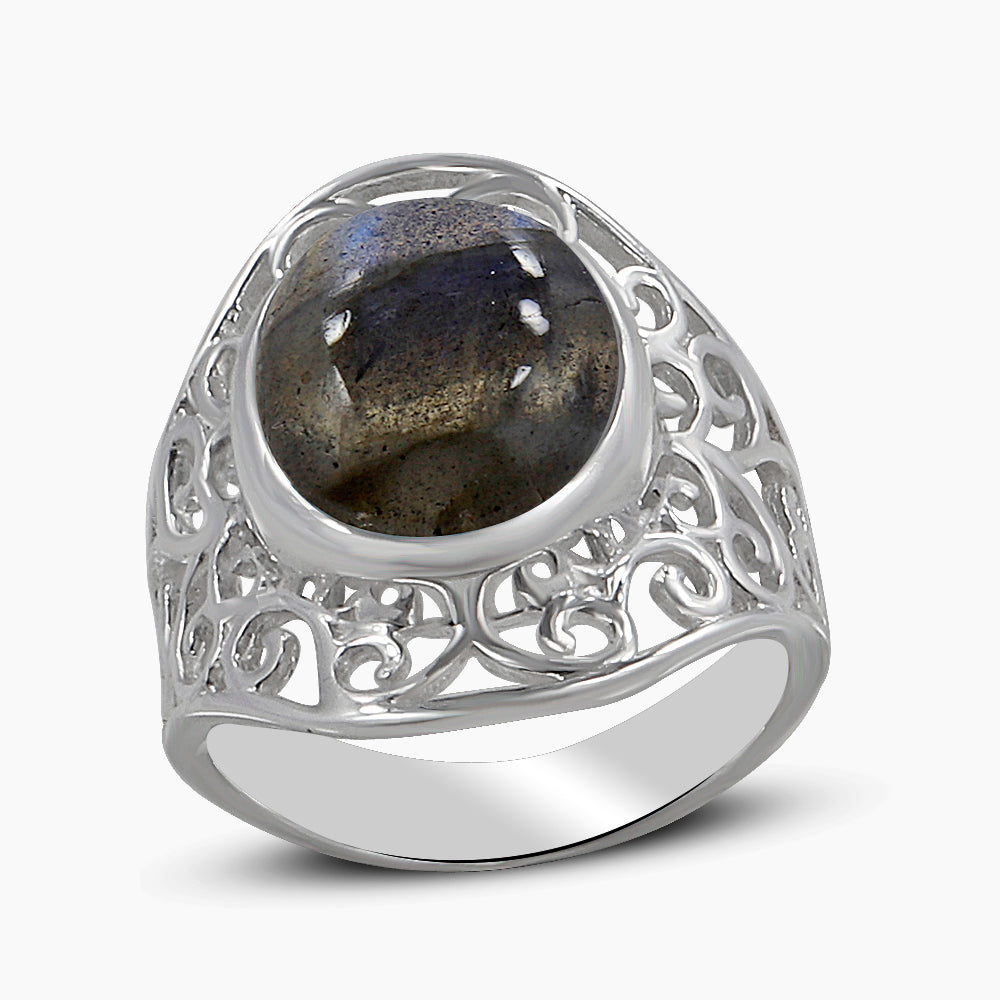 925 Sterling Silver Larimar Rings