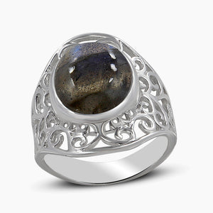 925 Sterling Silver Larimar Rings
