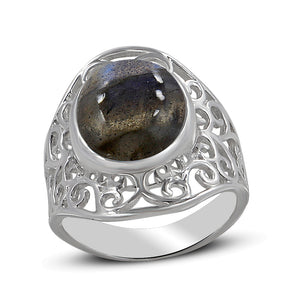 925 Sterling Silver Larimar Rings