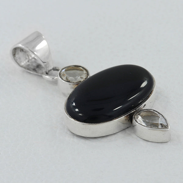 925 Sterling Silver Black Onyx Pendants