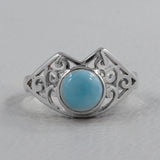 Rainbow Moonstone Silver Ring