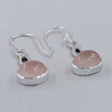 Rainbow Moonstone Silver Earrings