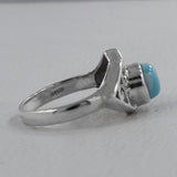 Rainbow Moonstone Silver Ring