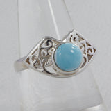 Rainbow Moonstone Silver Ring