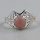 Rainbow Moonstone Silver Ring