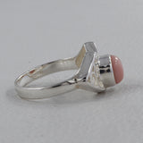 Rainbow Moonstone Silver Ring