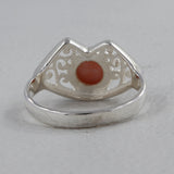 Rainbow Moonstone Silver Ring