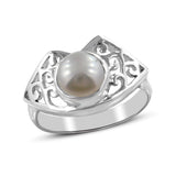 Rainbow Moonstone Silver Ring