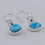 Rainbow Moonstone Silver Earrings