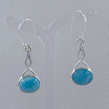 Rainbow Moonstone Silver Earrings