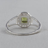 Natural Peridot Silver Ring