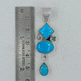 925 Silver Arizona Turquoise Pendant