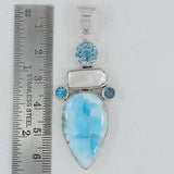 Larimar 925 Silver Pendant