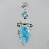 Larimar 925 Silver Pendant