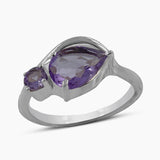 Amethyst Silver Rings
