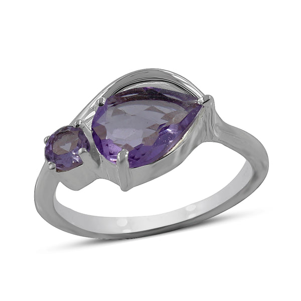 Amethyst Silver Rings
