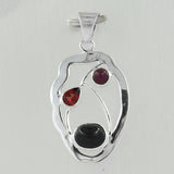 925 Sterling Silver Black Star Pendant