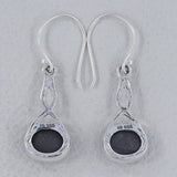 Rainbow Moonstone Silver Earrings