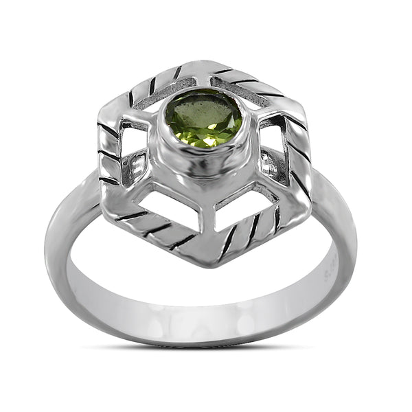 925 Sterling Silver Peridot Rings