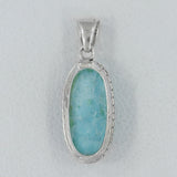 925 Sterling Silver Larimar Pendant