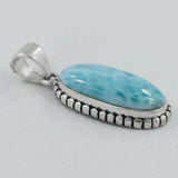 Larimar 925 Sterling Silver Pendant