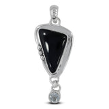 Black Onyx 925 Silver Pendant