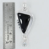 Black Onyx 925 Silver Pendant