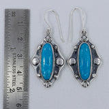 Mexican Turquoise Silver Earrings