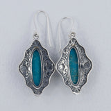 Mexican Turquoise Silver Earrings