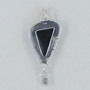 925 Sterling Silver Black Onyx Pendants