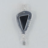 Black Onyx 925 Silver Pendant