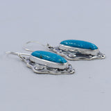 Mexican Turquoise Silver Earrings