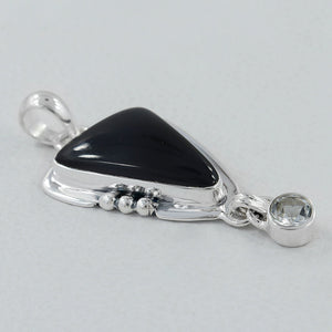 925 Sterling Silver Black Onyx Pendants