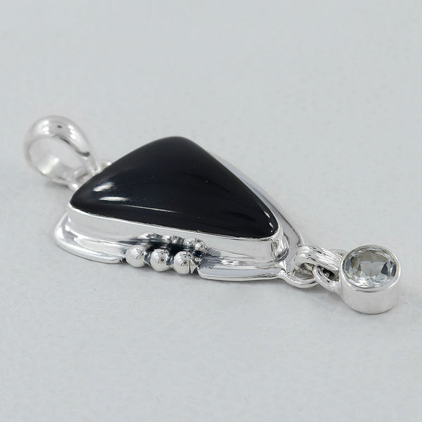 925 Sterling Silver Black Onyx Pendants
