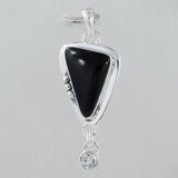 Black Onyx 925 Silver Pendant