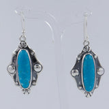 Mexican Turquoise Silver Earrings