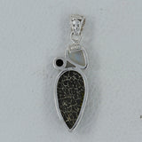 925 Sterling Silver Utah Agate Pendant