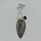 925 Sterling Silver Utah Agate Pendant