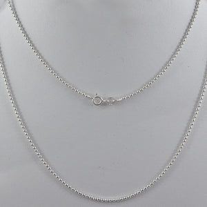 Silver Chain - 925 Sterling Silver Bead Chain for Girls