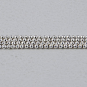 Silver Chain - 925 Sterling Silver Bead Chain for Girls