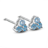 Moonstone Studs Silver Earring