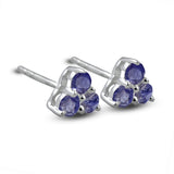 Moonstone Studs Silver Earring