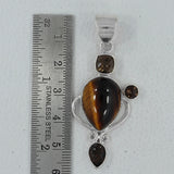 925 Sterling Silver Tiger Eye Designer Pendant