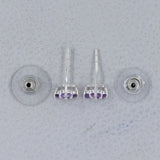 Moonstone Studs Silver Earring