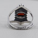 Garnet Silver Ring