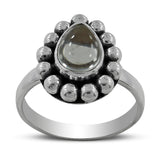 Rainbow Moonstone Silver Ring