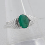 Emerald Silver Ring